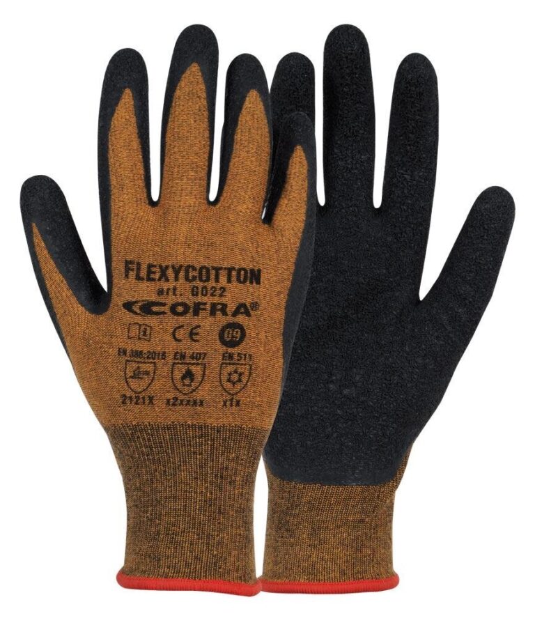 ΓΑΝΤΙΑ ΣΑΓΡΕ ΛΑΤΕΞ COFRA FLEXYCOTTON RUST/BLACK ΓΑΝΤΙΑ ΓΑΝΤΙΑ ΣΑΓΡΕ ΛΑΤΕΞ COFRA FLEXYCOTTON RUST/BLACK ΓΑΝΤΙΑ